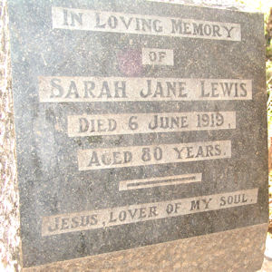 Sarah Rudman (now Lewis)