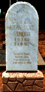 Grave of Miriam Florence Stephenson (nee Penny)