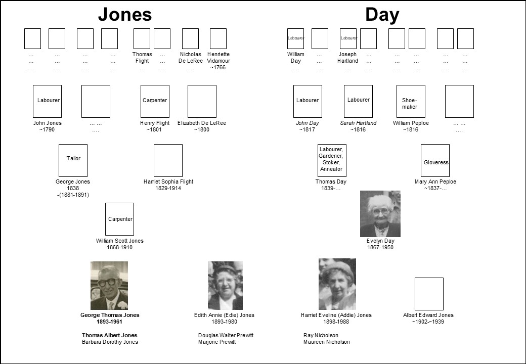 George Jones family tree