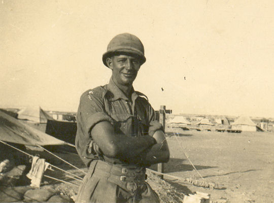 Bert Hancock, North African desert, 1943