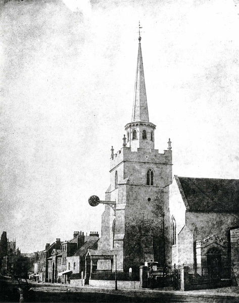 St Giles's Church, Reading, 1840-1849 St Giles's Church, Reading, 1840-1849
