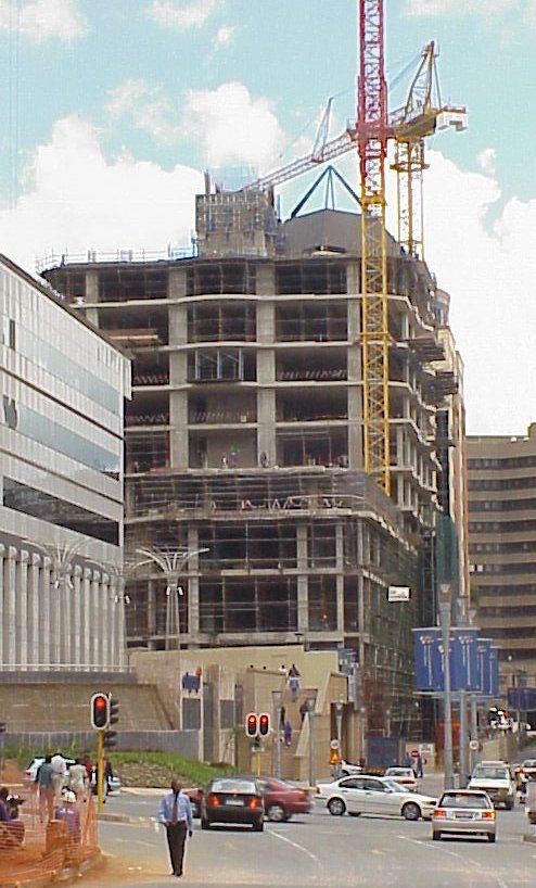 Construction of Michelangelo Towers, Sandton