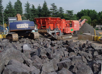Crushing slag