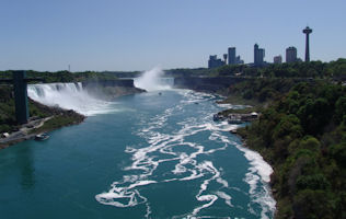 Niagara Falls from bridge