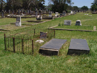 Graves of 1820 Settlers - Benjamin Rudman and Juliana Slater - in Uitenhage Cemetery